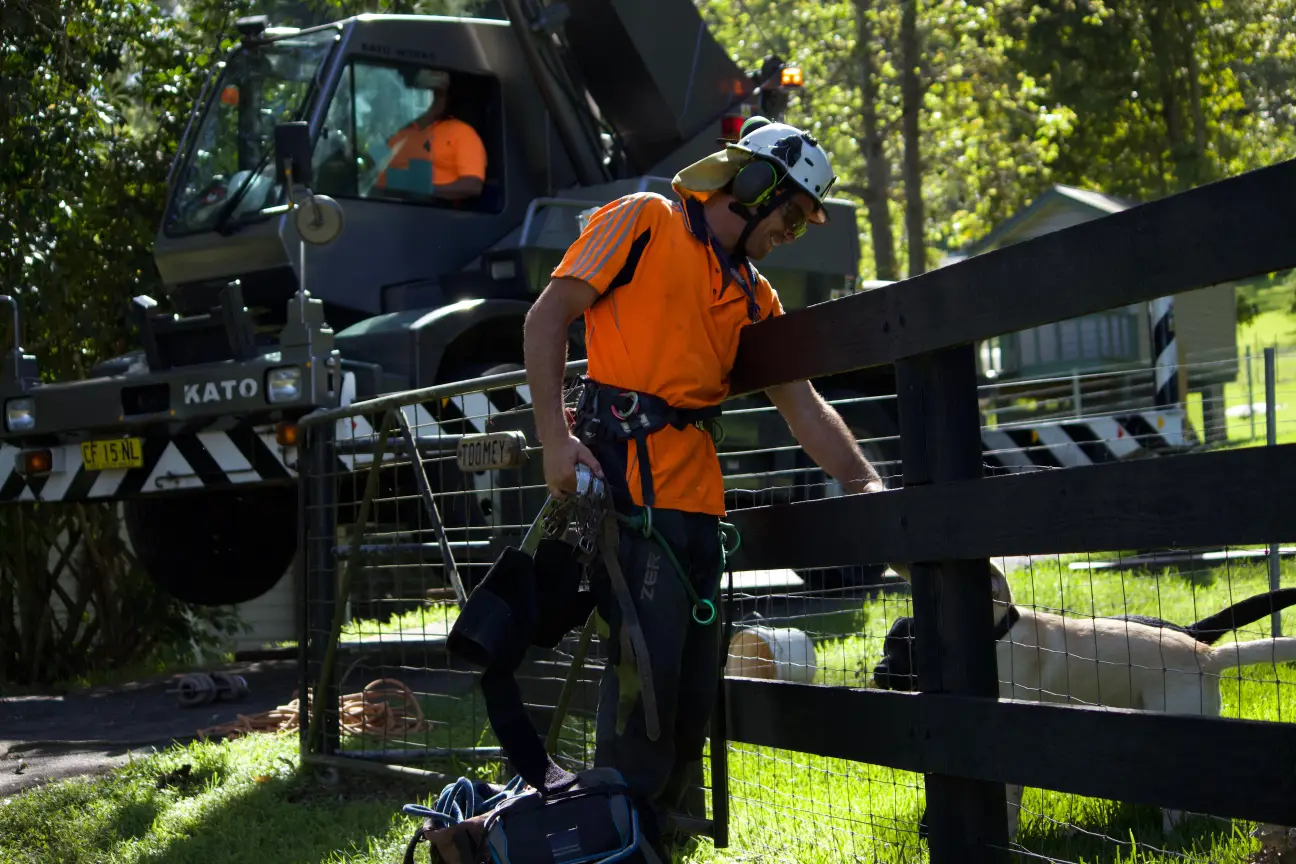 Pacific Coast Tree Services crew and equipment